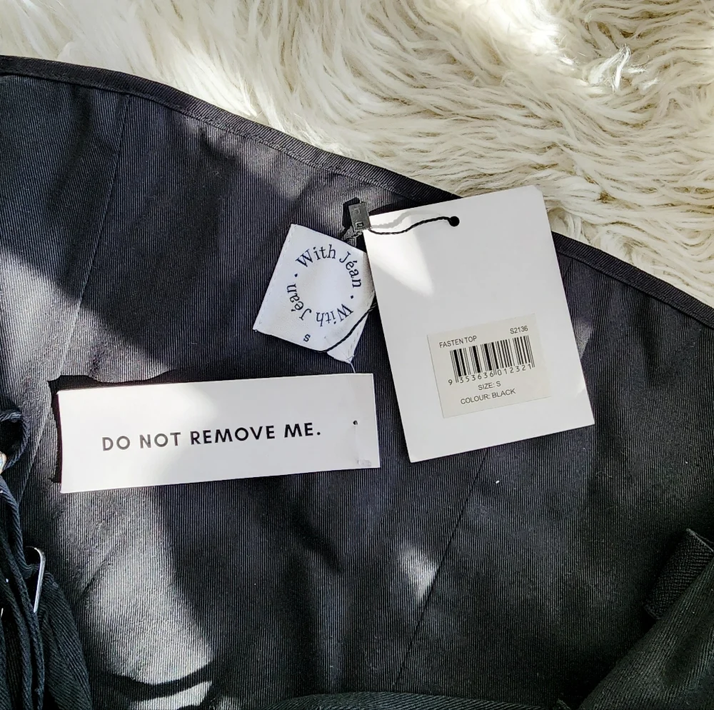 WITH JANE FASTEN STRAPPLES TOP HARDWEAR NWT SIZE SMALL - Picture 8 of 15